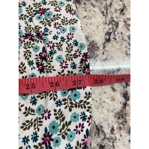 Sonoma Womens Floral Tunic Blouse Small Rayon VNeck 3/4 Sleeve Cottagecore - Picture 10 of 10